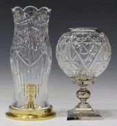 (2) WATERFORD CUT CRYSTAL HURR
