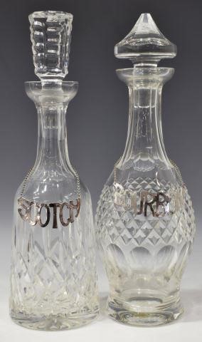 (2) WATERFORD CUT GLASS DECANTERS