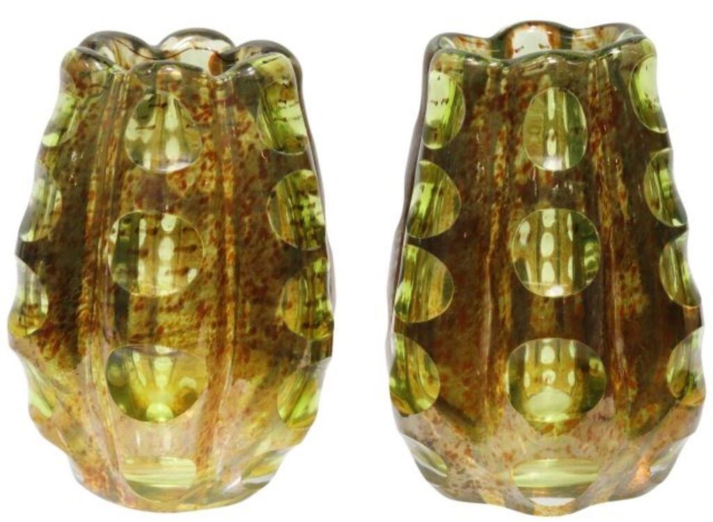 (2) WATERFORD EVOLUTION ART GLASS