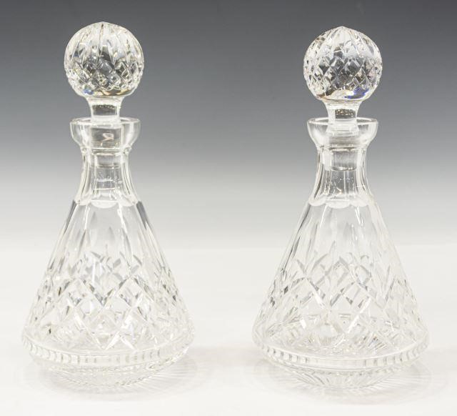 2) WATERFORD 'LISMORE' CRYSTAL ROLY