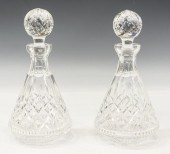 2) WATERFORD 'LISMORE' CRYSTAL