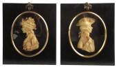 (2) Wax relief profile portrai