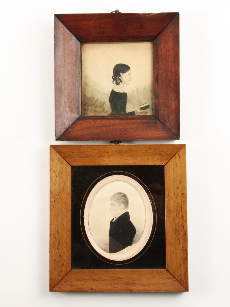 (2) W/C PORTRAITS - Early 19th c.