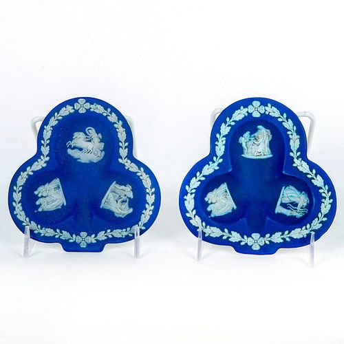 2 WEDGWOOD BLUE JASPERWARE