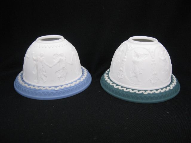2 Wedgwood Jasperware Fairy Lamps