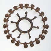 (2) WEST AFRICAN BRONZE RING O
