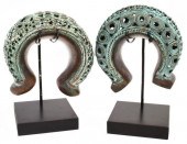 (2) WEST AFRICAN PATINATED COP