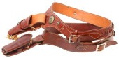 (2) WESTERN LEATHER GUN BELTS