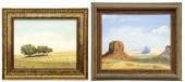 (2) WESTERN PAINTINGS, SIGNED