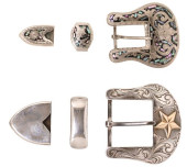 (2) WESTERN RANGER BUCKLE SETS