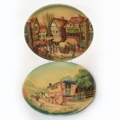 2 W.H. BOSSONS HANDPAINTED WAL