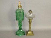 2 WHALE OIL LAMPSca. 1830-1860