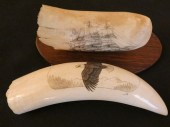 2 WHALE TOOTH ITEMSIncludes 3
