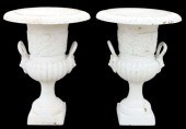 (2) WHITE CAST IRON CAMPANA LI