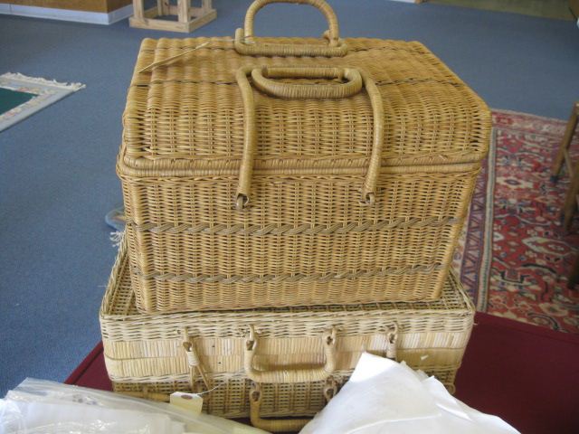 2 Wicker Picnic Baskets