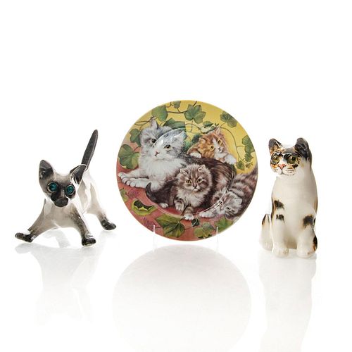 2 WINSTANLEY CAT FIGURINES, 1