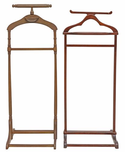 (2) WOOD CLOTHES VALET(lot of 2)