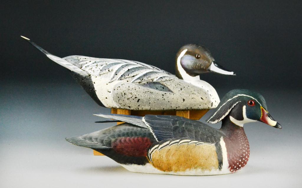 (2) Wood Duck and Pintail Decoys