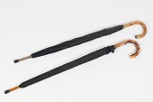 2 WOODEN HANDLED SWAINE ADENEY
