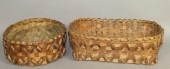 2 WOODLAND TRIBES BASKETSca. 1