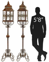 (2) WROUGHT IRON &AMP; TOLE SC