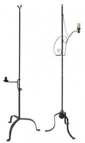 (2) WROUGHT IRON CANDLE PRICKE