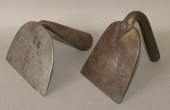 2 WROUGHT IRON DOUGH SCRAPERSc