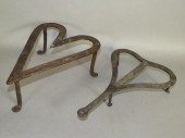2 WROUGHT IRON HEART SHAPED TR