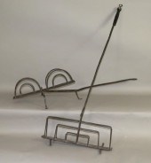 2 WROUGHT IRON HEARTHSIDE TOAS