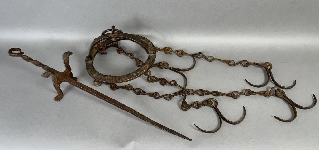 2 WROUGHT IRON PRIMITIVES CA.