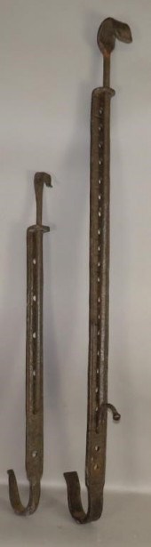 2 WROUGHT IRON TRAMMELSca. 180