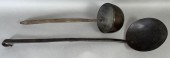 2 WROUGHT IRON UTENSILS CA. 18