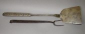 2 WROUGHT IRON UTENSILS WITH T