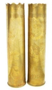 (2) WWI-ERA TRENCH ART ARTILLE