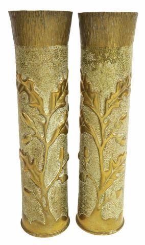 (2) WWI-ERA TRENCH ART ARTILLERY