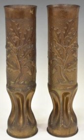 (2) WWI-ERA TRENCH ART ARTILLE