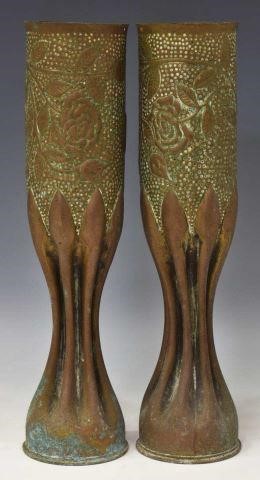 (2) WWI-ERA TRENCH ART ARTILLERY