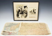 (2) WWI SILK FLYERS MAP &AMP;