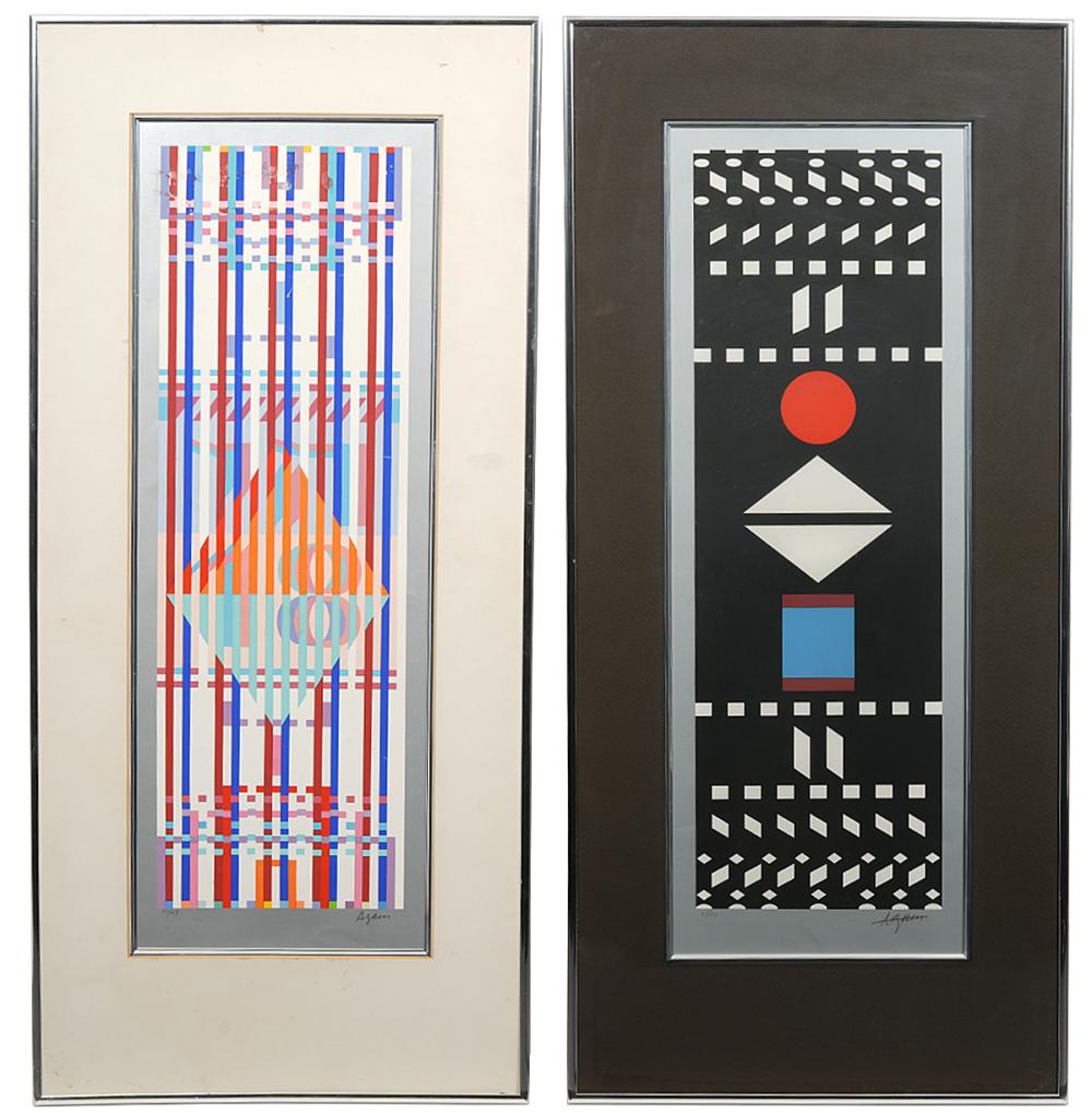 2 YAACOV AGAM FRAMED