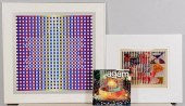 2 YAACOV AGAM SERIGRAPHS & BOO