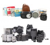 (2) Yashica Contax SLR cameras