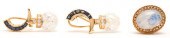 2 YELLOW GOLD & MOONSTONE JEWE