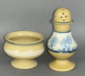 2 YELLOWARE ITEMS CA. 1885; PE