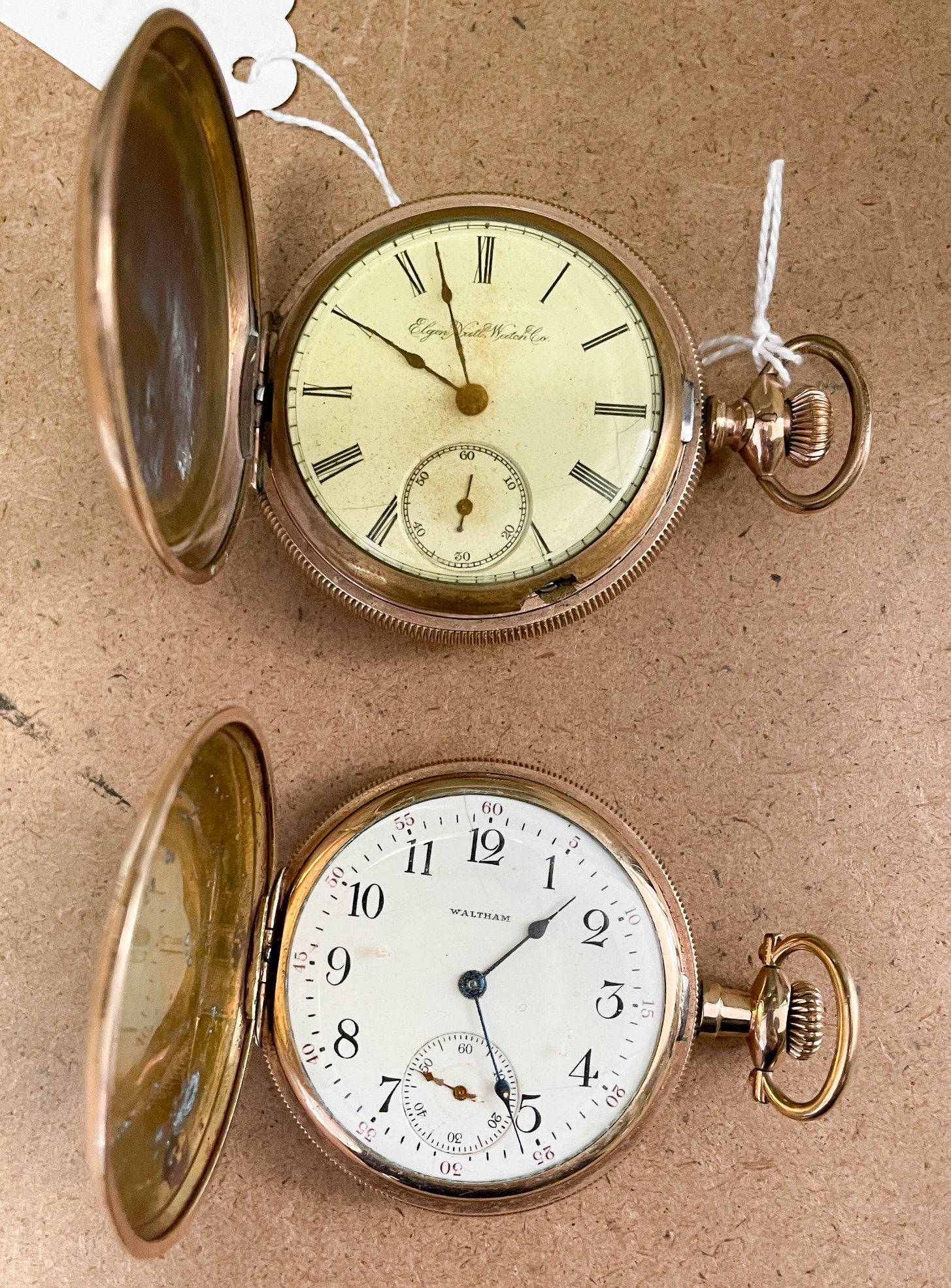 (2) YGF HC pocket watches, American