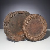 (2) YORUBA IFA WOODEN DIVINATI