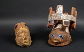2 YORUBA TRIBE MASKSTwo Yoruba