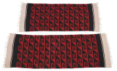 (2) ZAPOTEC FLATWOVEN RUGS, ME