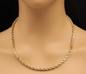20" 14K YG WOVEN BISMARK NECKL