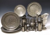 20) ANTIQUE PEWTER MEASURES, P