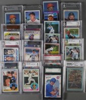 (20) BASEBALL CARDS MOST GRADE
